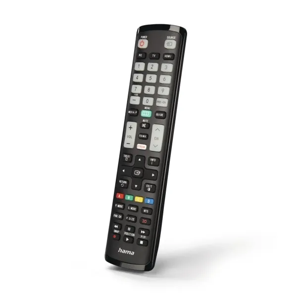 Hama Mando A Distancia Para Tv Samsung - Alcance 10M - 52 Botones - Acceso Directo A Plataformas De Streaming - 21.1X5.1X2.6Cm - Color Negro