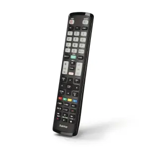 Hama Mando a Distancia para TV Samsung - Alcance 10m - 52 Botones - Acceso Directo a Plataformas de Streaming - 21.1x5.1x2.6cm - Color Negro