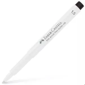 Faber Castell Pitt Artist Pen Rotulador Permanente Punta Redonda 1,5mm Blanco