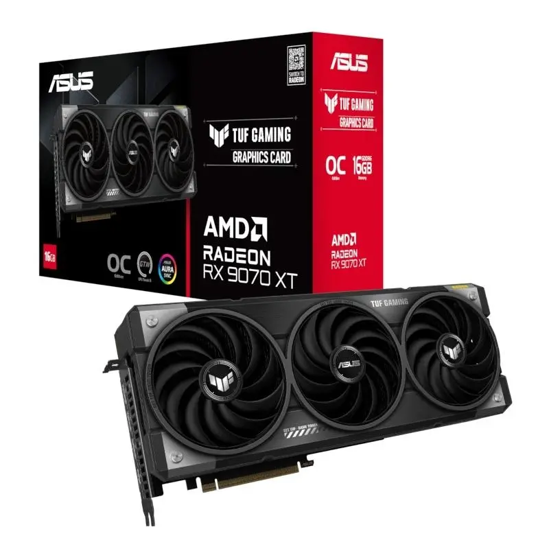 Asus TUF Gaming Radeon RX 9070 XT OC 16GB GDDR6 Tarjeta Gráfica