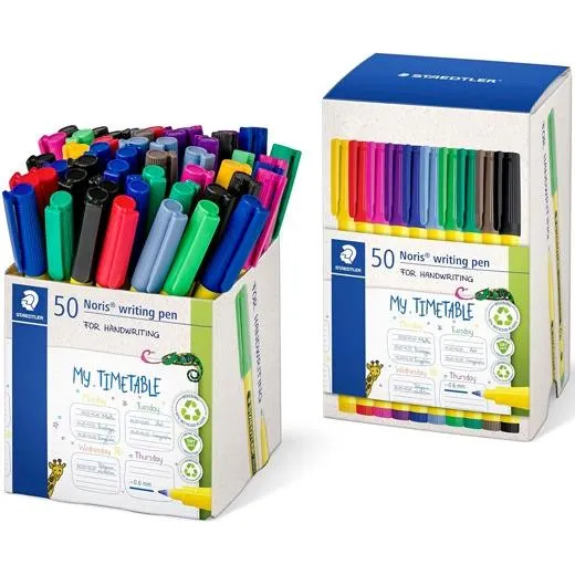Staedtler Rotuladores Noris Writing Pen 307 Punta Fina C/Surtidos Caja Expositora 50 Ud