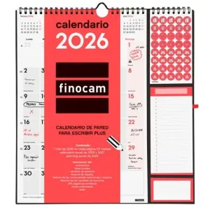 Finocam Calendario De Pared Plus 215X325mm Neutro 2026