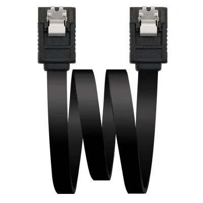 Nanocable Cable de Datos SATA III 6Gbps con Anclajes 0.50m Negro
