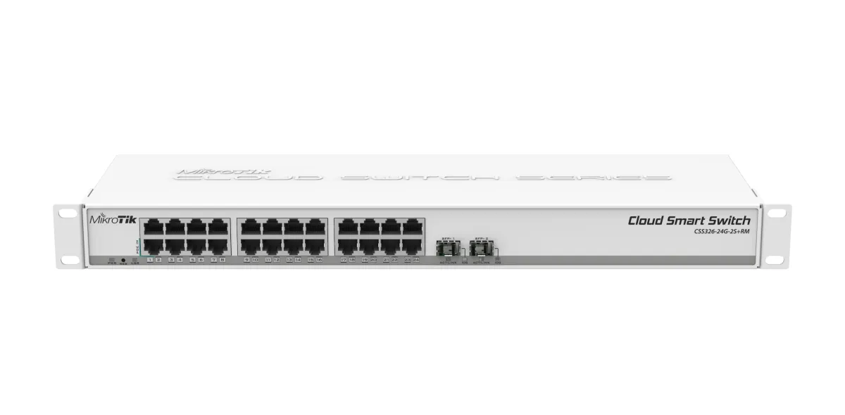 MikroTik CSS326-24G-2S+RM Switch 24xGB 2xSFP+