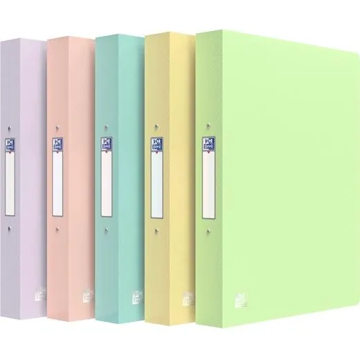 Oxford Carpeta De Anillas 2X30 Urban A4 Lomo 40Mm Pp Translúcido C/Surtidos Pastel
