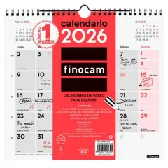 FINOCAM CALENDARIO DE PARED PARA ESCRIBIR M-265X245MM MV NEUTRO 2026