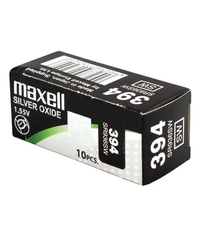 Maxell Micro Pilas Planas Óxido De Plata 1,55V SR0936SW 394 Caja 10U
