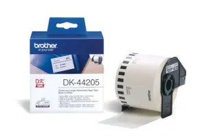Brother Cinta Continua Papel Térmico Removible Blanco 62mm x 30,48m