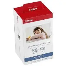 CANON TINTA + PAPEL TAMAÑO POSTAL 10X15CM (108 FOTOS) CP-100 - KP-108IN