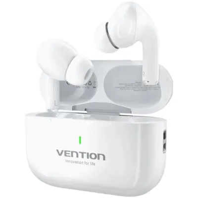 Vention Echo Lite E11 Auriculares Bluetooth 5.4 TWS con Estuche de Carga Blanco