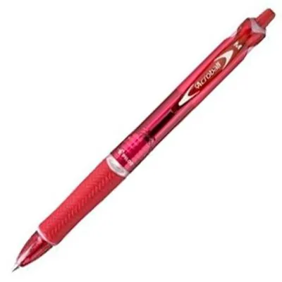 Pilot Bolígrafo Acroball Punta Media Retráctil Rojo