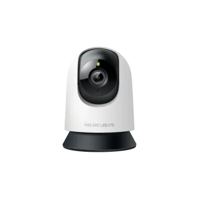 Mercusys MC200 Cámara WiFi Seguridad 1080P, Visión Nocturna 12m, Movimiento 360°, Audio Bidireccional, Blanco