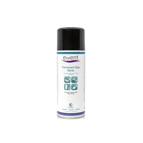 Ewent Spray De Pegamento Permanente - Secado Rapido - 395Gr - Color Transparente