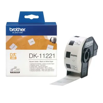 Brother Etiquetas Precortadas Cuadradas Papel Térmico 23x23mm - 1.000 Etiquetas