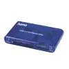Hama Lector de Tarjetas USB-A Compatible con CompactFlash y SD, Color Azul, 57x97x17mm