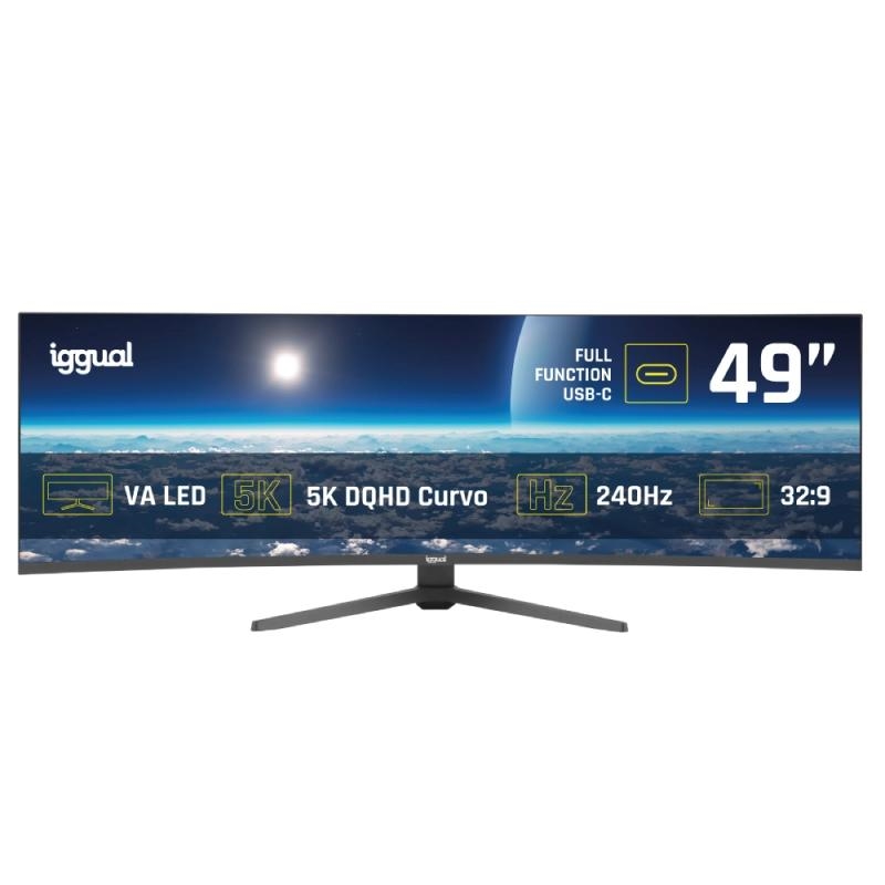 Iggual Monitor 49" 5K Dqhd 1Ms 240Hz Mm Aa Curvo