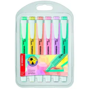 Stabilo Marcador Fluorescente Swing Cool Pastel Surtido Blíster 6 Unidades