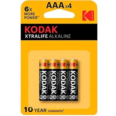 Kodak Pilas Alcalinas Extralife LR03 AAA 4 Unidades Blister