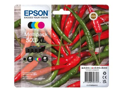 Epson 503XL Pack de 4 Cartuchos de Tinta Originales para Impresoras
