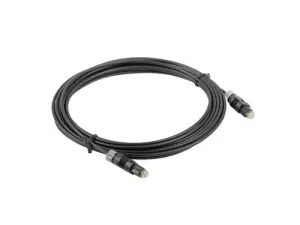 Lanberg Cable de Fibra Óptica InfiniBand Toslink 1 m Negro CA-TOSL-10CC-0010-BK