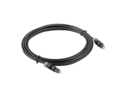 Lanberg Cable de Fibra Óptica InfiniBand Toslink 1 m Negro CA-TOSL-10CC-0010-BK