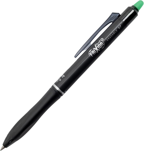Pilot Frixion Ball Plus Boligrafo Borrable - Punta De 0.7Mm Y Trazo De 0.35Mm - Recargables - 80% De Plastico Reclclado - Color Verde