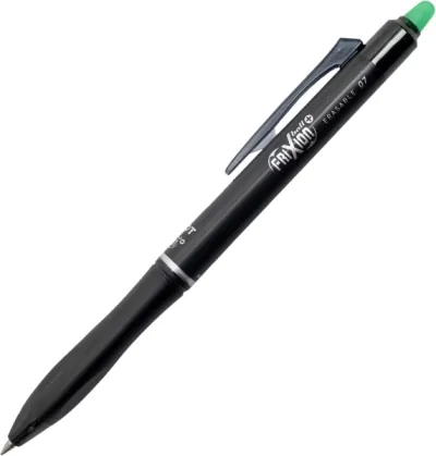 Pilot Frixion Ball Plus Boligrafo Borrable - Punta De 0.7Mm Y Trazo De 0.35Mm - Recargables - 80% De Plastico Reclclado - Color Verde