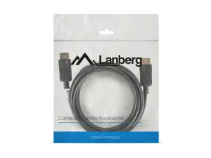 Lanberg Cable DisplayPort 3m Negro CA-DPDP-10CC-0030-BK
