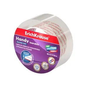 ErichKrause Cinta Precinto 48mm x 50m - Resistente y Duradera
