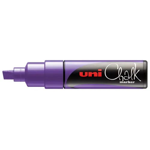 Uni-Ball Marcador De Tiza Líquida Chalk PWE-8K Punta Biselada Violeta
