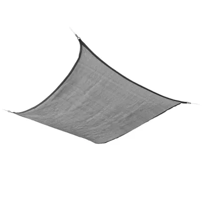 InnovaGoods Toldo Vela Rectangular 300x400x0.3cm Gris - Protección UV, Transpirable, Incluye Cuerda y 4 Mosquetones