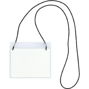 Grafoplás Portadistintivo con Goma Elástica 95x110mm PVC Rígido Transparente