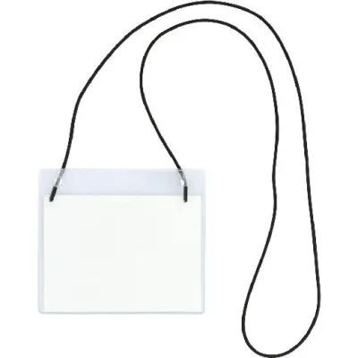 Grafoplás Portadistintivo con Goma Elástica 95x110mm PVC Rígido Transparente