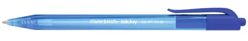 Paper Mate InkJoy 100 Bolígrafo Retráctil Triangular Azul - 20 Unidades