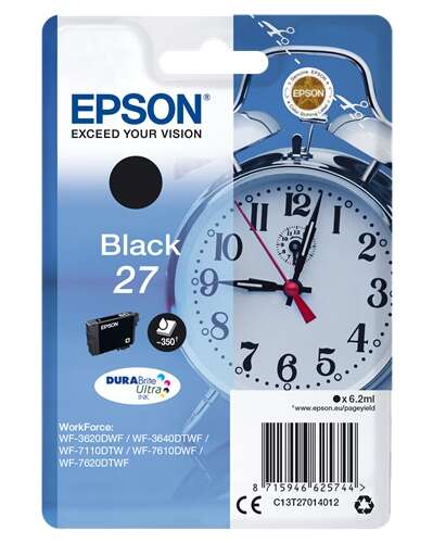Epson T2701 (27) Negro Cartucho De Tinta Original - C13T27014012
