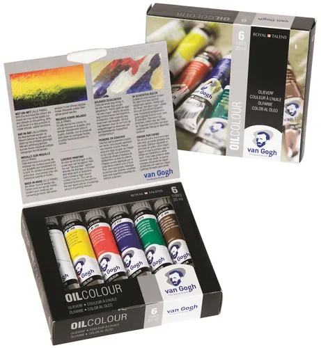 Talens Van Gogh Set De Iniciación Pintura Al Óleo 6 Tubos 20ml Colores Surtidos