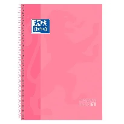 Oxford Cuaderno Classic Europeanbook 1 Write&Erase 80H A4+ 5X5Mm Microperforado T/Extradura Rosa Chicle