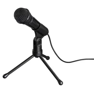 HAMA MIC-P35 Micrófono de Sobremesa con Trípode y Jack 3.5mm