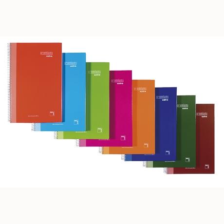 Pacsa Cuaderno Premium Extra 80H Folio 90Gr 4X4Mm C/M T/Extradura Pack 4 Ud C/Surtidos