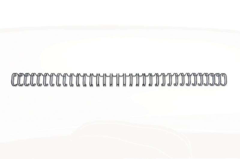 Gbc Wirebind Pack De 100 Alambres De Encuadernacion 9.5Mm Para Paso 3:1 Redondo O Cuadrado - Formato A4 - Para 34 Orificios - Encuaderna Hasta 70 Hojas - Color Negro