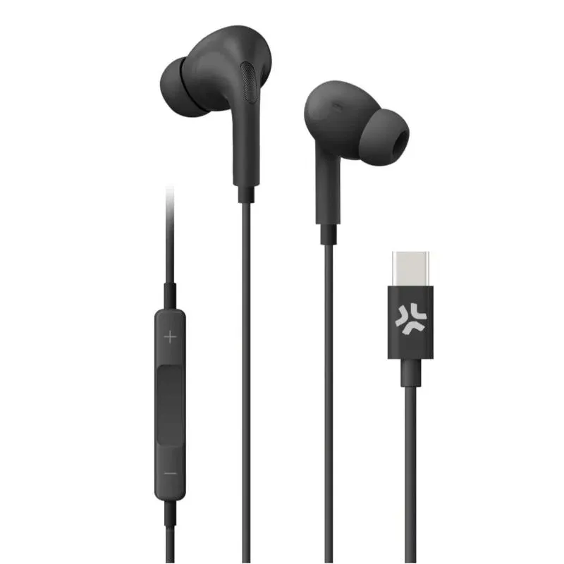 Celly Auriculares USB-C Negros