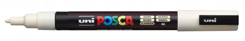 Posca PC-3M Marcador de Pintura Base al Agua Punta Cónica 0.9-1.3mm Color Marfil