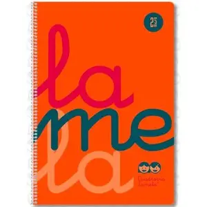 Lamela Cuaderno Espiral 80H Folio 90gr Cuadrovía 5mm Con Margen Naranja Fluorescente