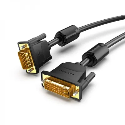Vention Conversor DVI Macho a VGA Macho 1m Color Negro