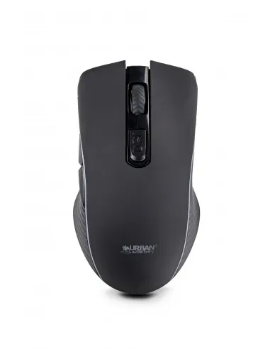 Urban Factory Onlee Raton Bluetooth 2.4Ghz - 1000-2400Dpi - Bateria Recargable De 280Mah - 6 Botones - Uso Ambidiestro - Color Negro