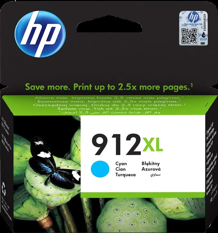 Hp Tinta Cyan Deskjet / Deskwriter Nº912Xl