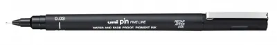 Uni-ball Rotulador Calibrado 0.03mm Punta Poliacetal Tinta Pigmentada Negra