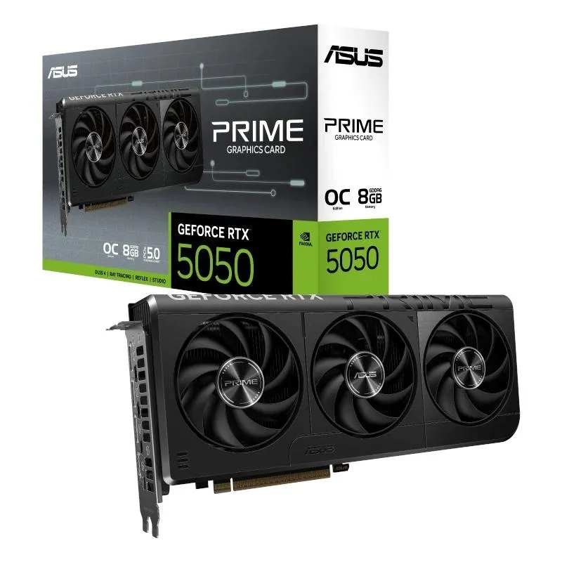 ASUS GeForce RTX 5050 OC 8GB GDDR6 3xDP 1xHDMI 2677 MHz CUDA 2560 128bit Tri Fan