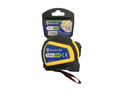 Bismark Flexómetro Reforzado 7.5 Metros Negro/Amarillo