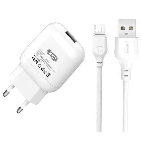 XO L37 Cargador de Corriente USB y Cable MicroUSB